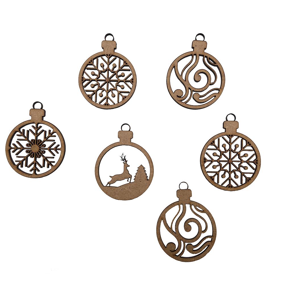 Bolas de madera para colgar