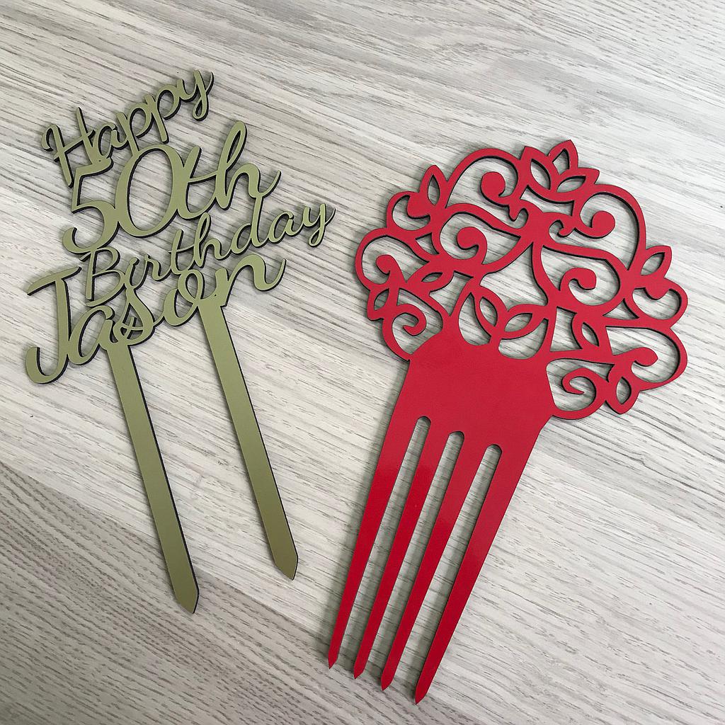 Topper para tartas de Melamina vinilada