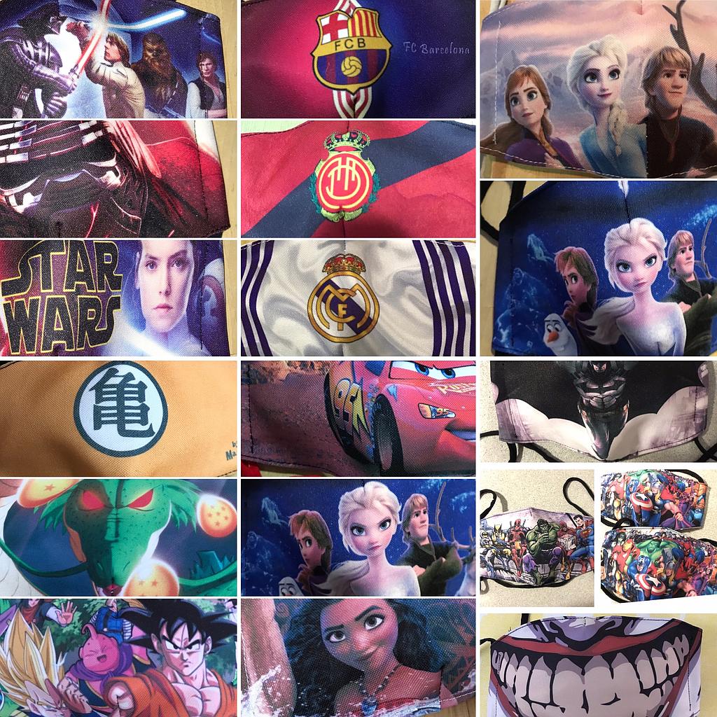 Mascarilla impresa Sublimación