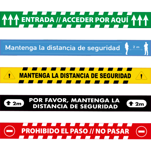 Vinilos señalización 100x10 cm (Monomérico)