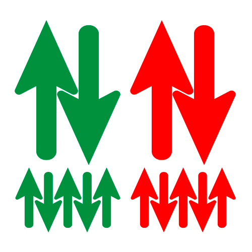 Flechas indicadoras adhesivas Pack 1