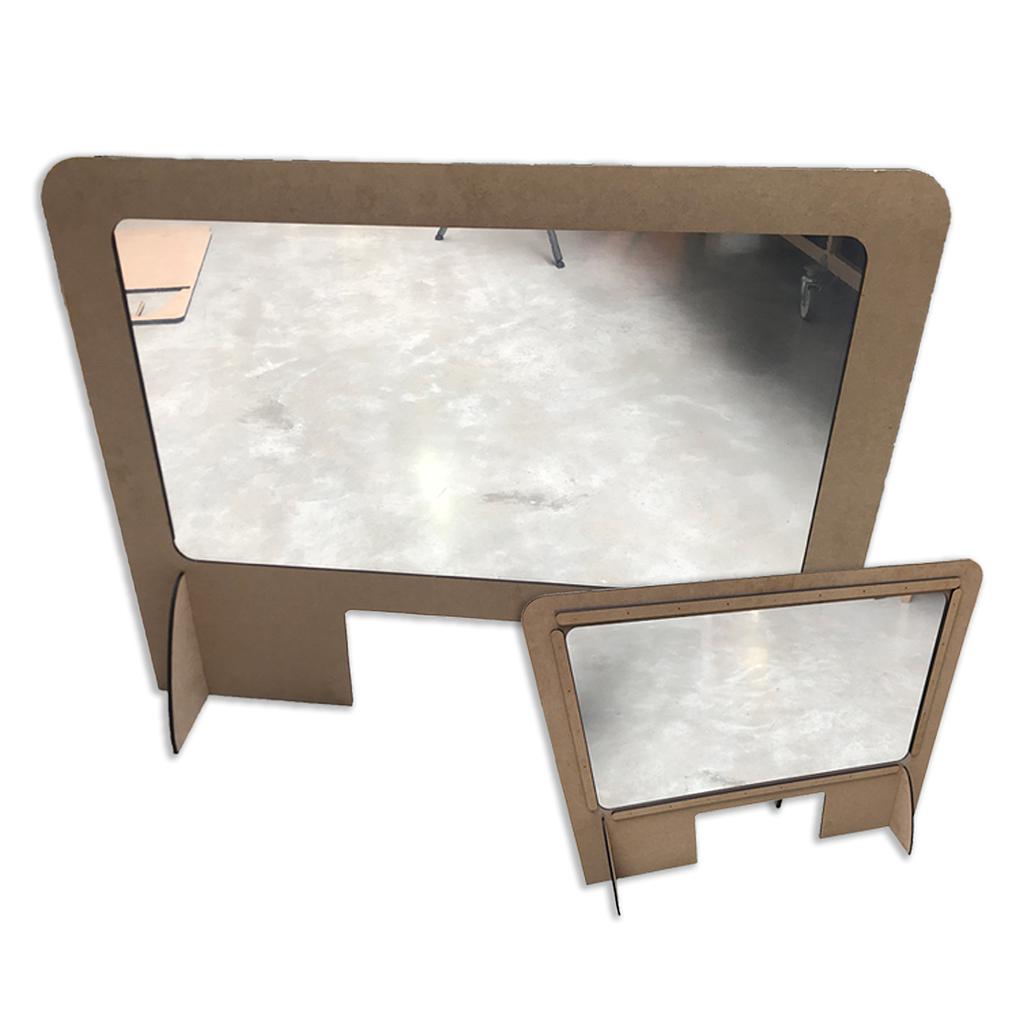 Mampara económica DM+PVC