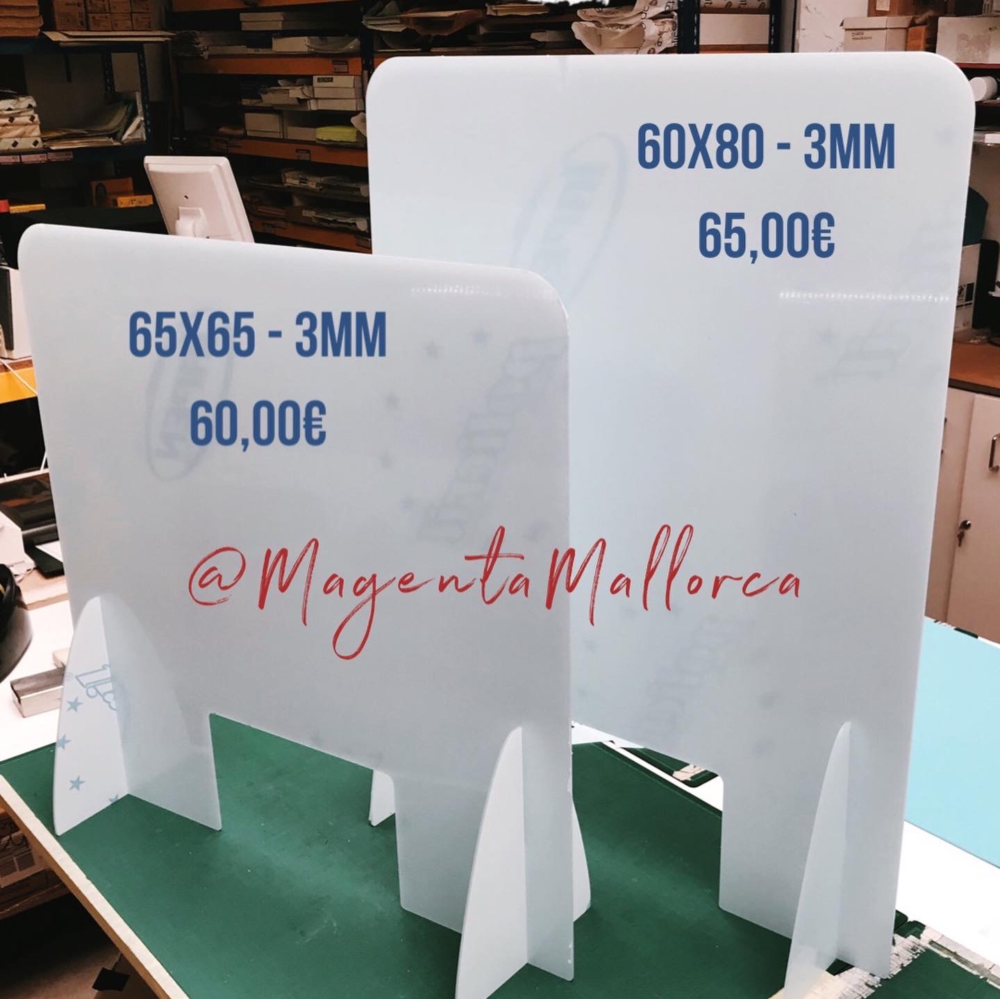 Mampara anticontagio 3mm