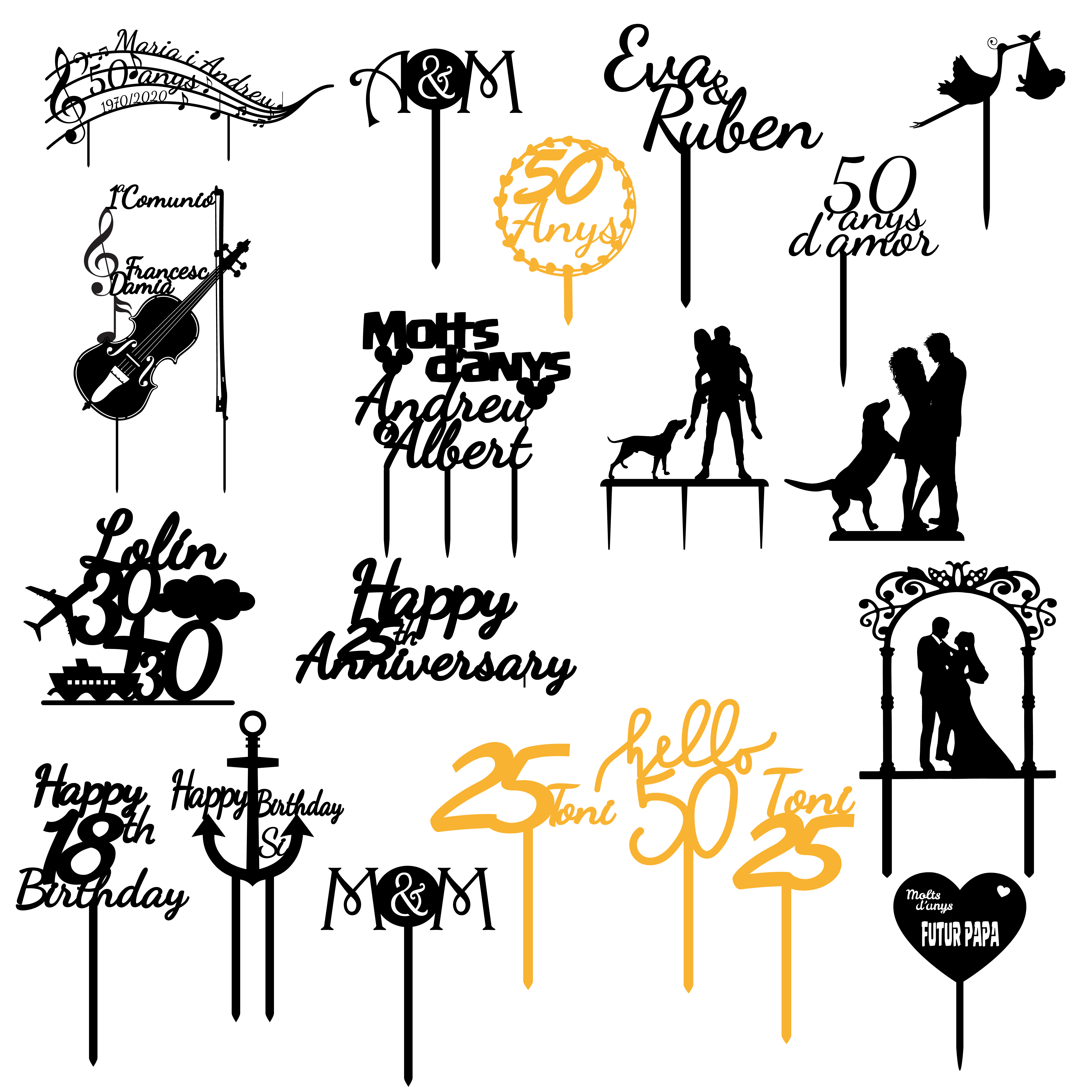 Topper para tartas de DM