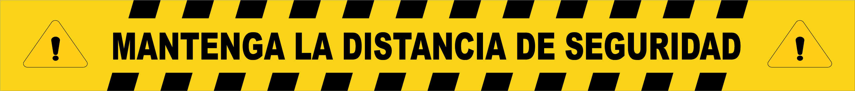 Vinilos señalización 100x10 cm (Especial suelo)