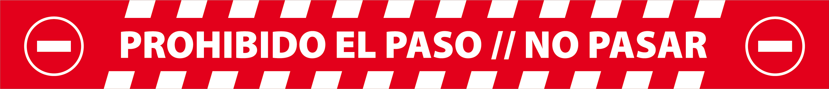 Vinilos señalización 100x10 cm (Especial suelo)