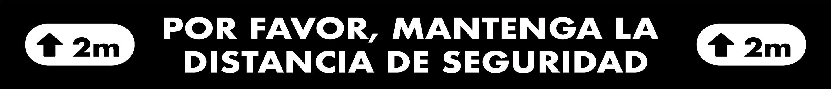 Vinilos señalización 100x10 cm (Monomerico)