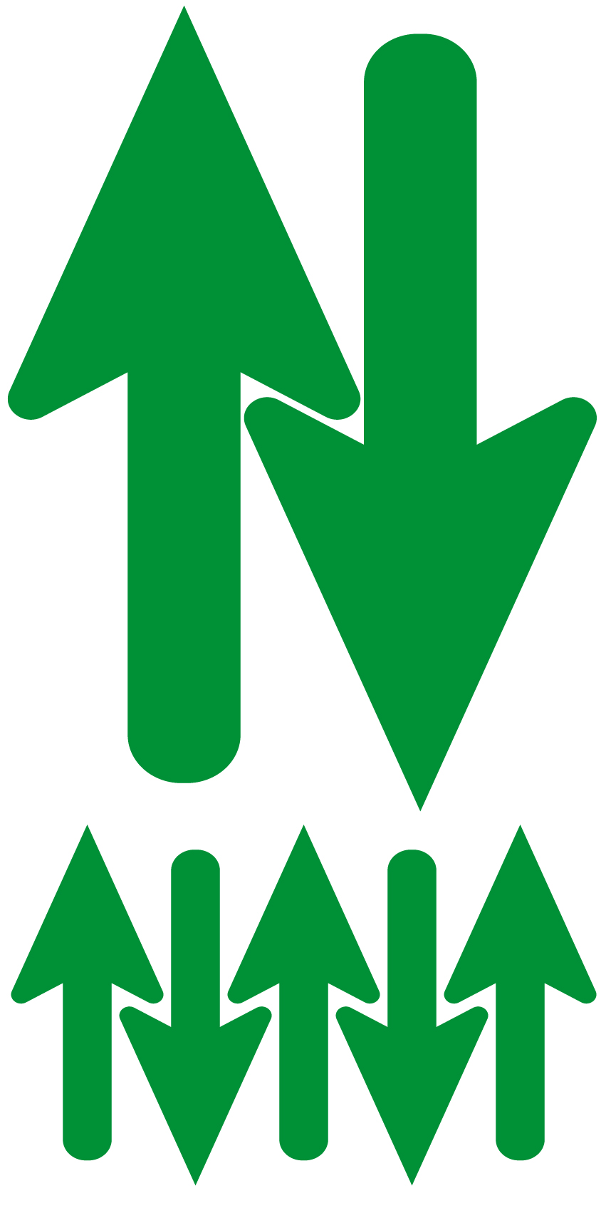 Flechas indicadoras adhesivas Pack 1