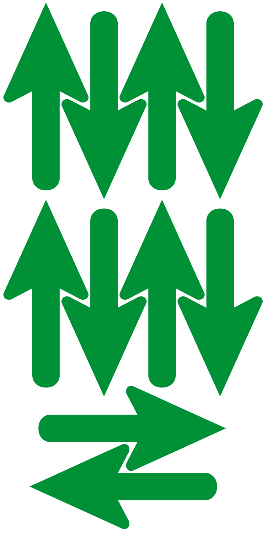 Flechas indicadoras adhesivas Pack 2