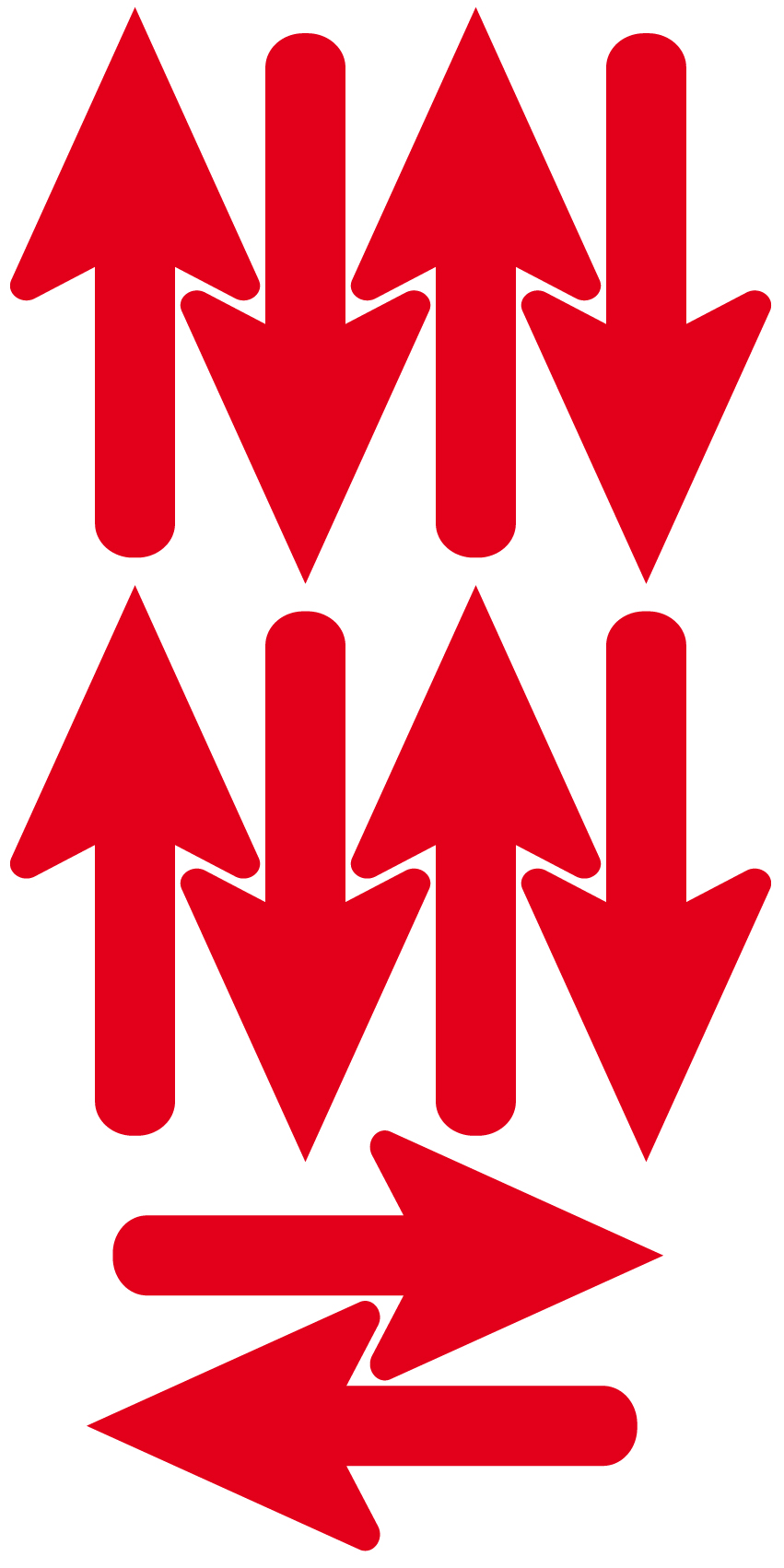 Flechas indicadoras adhesivas Pack 2