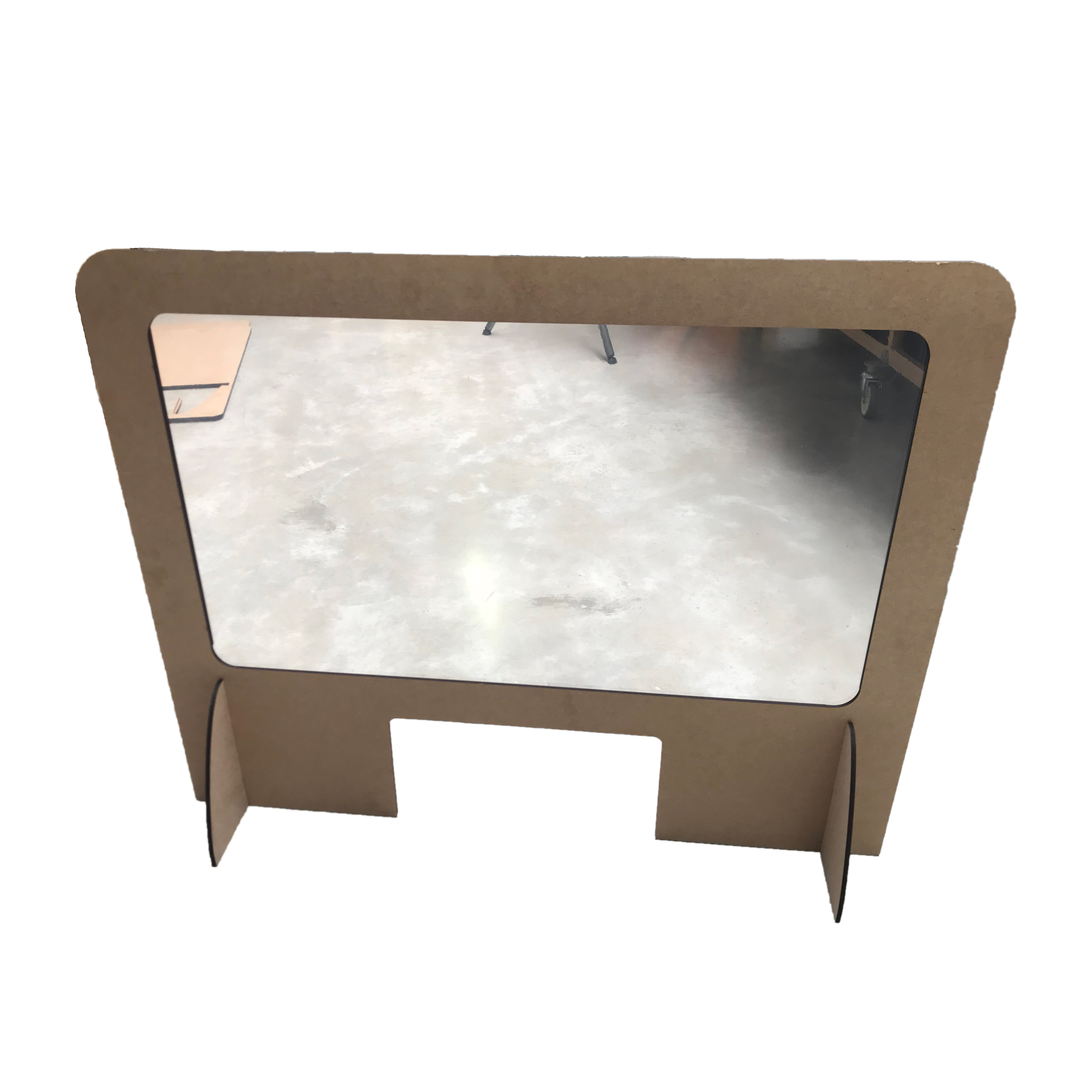 Mampara económica DM+PVC