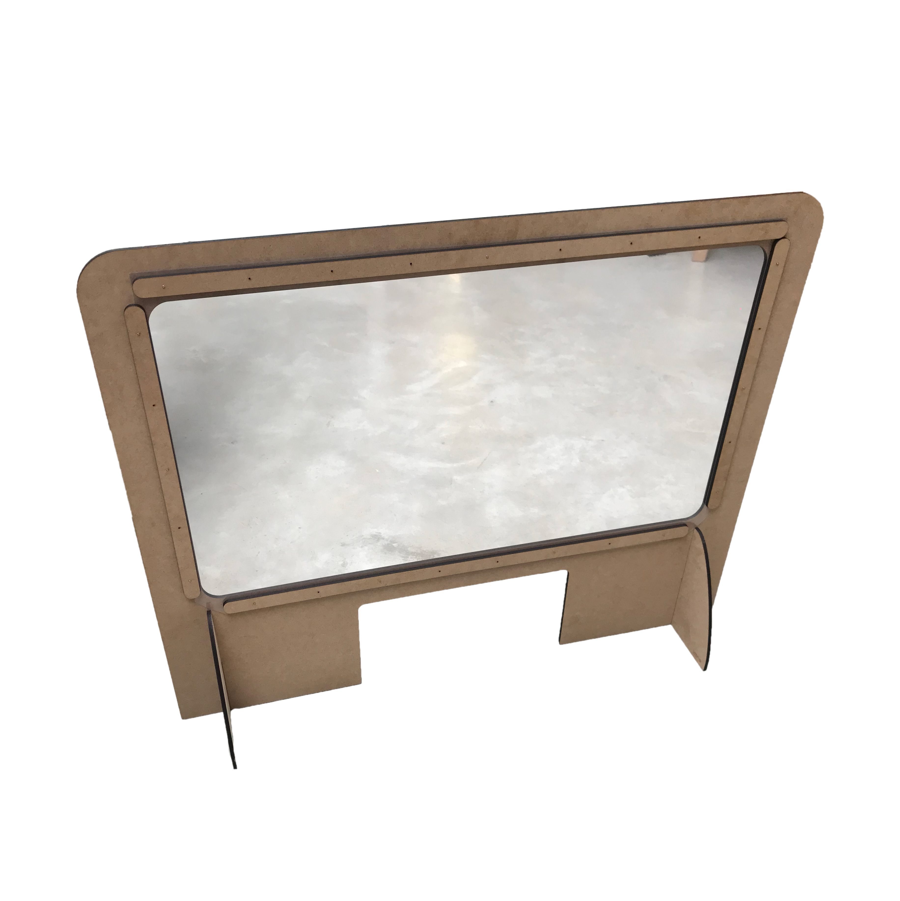 Mampara económica DM+PVC