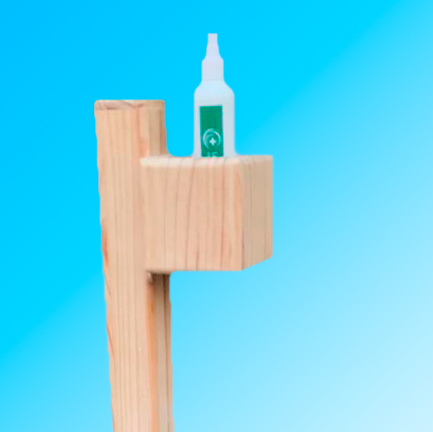 Soporte desinfectante sencillo